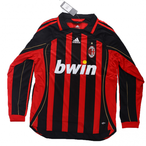 Retro 2006/07 AC Milan Home Long Sleeve Football Shirt