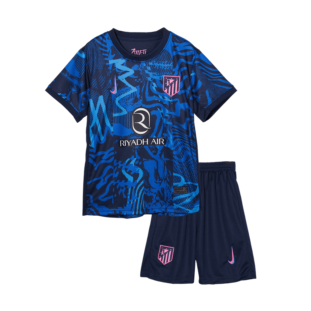Kid's Atletico Madrid Third Away Football Shirt Kit(Jersey+Shorts) 2024/25