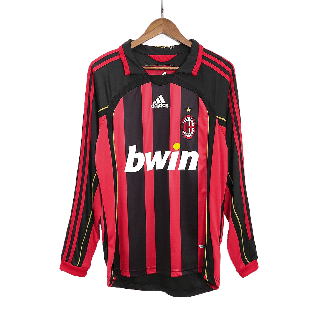 Retro 2006/07 AC Milan Home Long Sleeve Football Shirt
