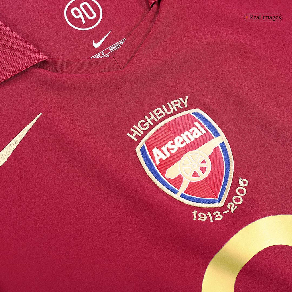 Retro 2005/06 Arsenal Home Football Shirt