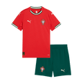 Kid's Portugal Home Football Shirt Kit(Jersey+Shorts) 2025 Red