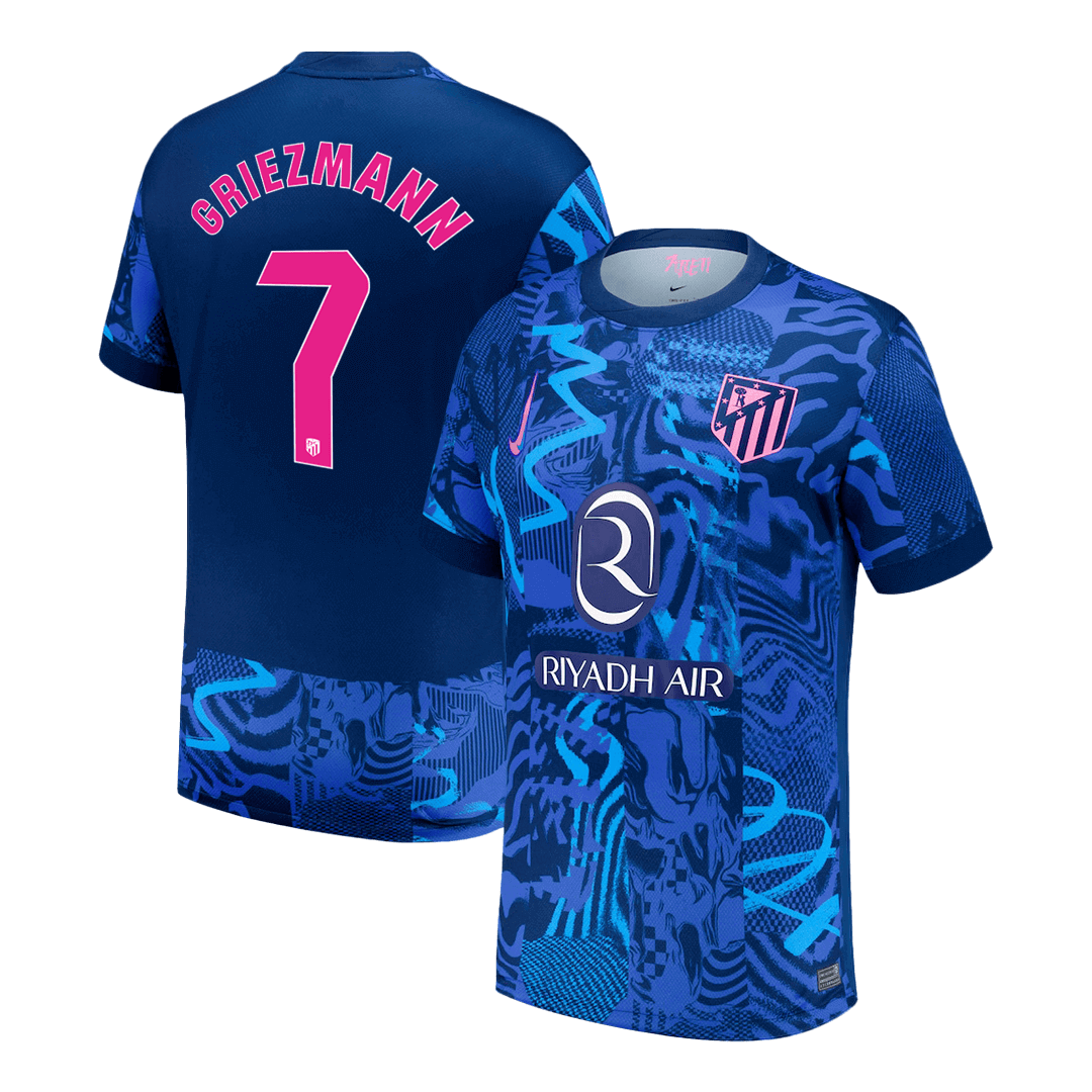 GRIEZMANN #7 Atletico Madrid Third Away Football Shirt 2024/25