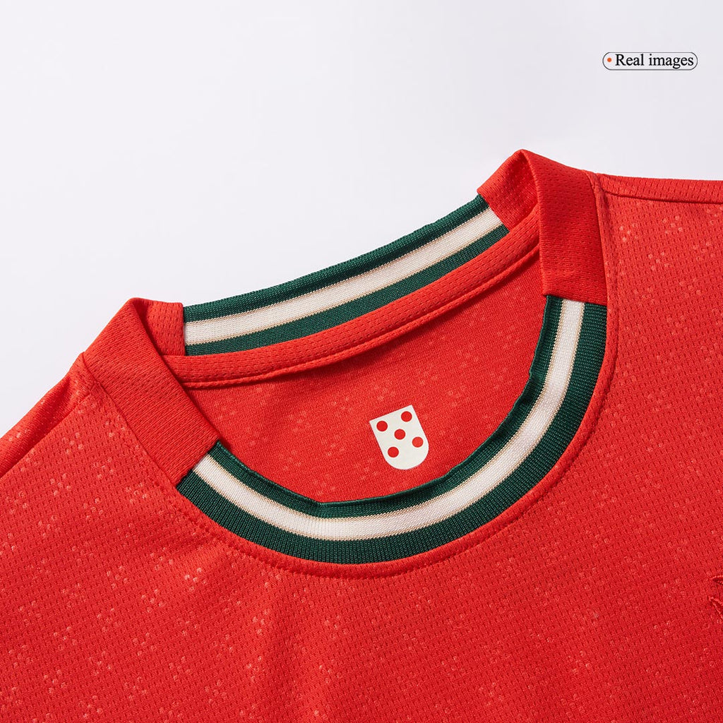 Kid's Portugal Home Football Shirt Kit(Jersey+Shorts) 2025 Red