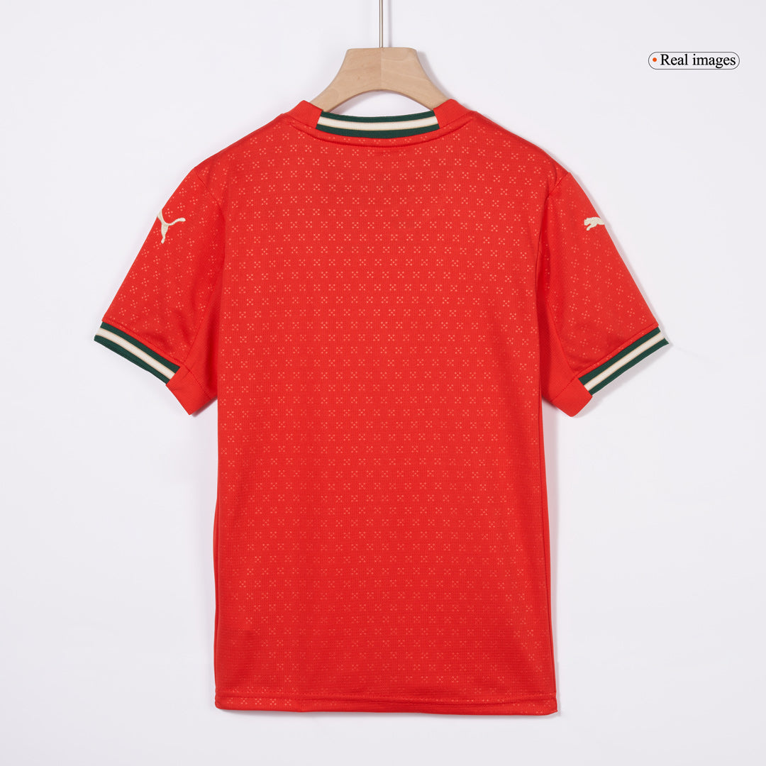 Kid's Portugal Home Football Shirt Kit(Jersey+Shorts) 2025 Red