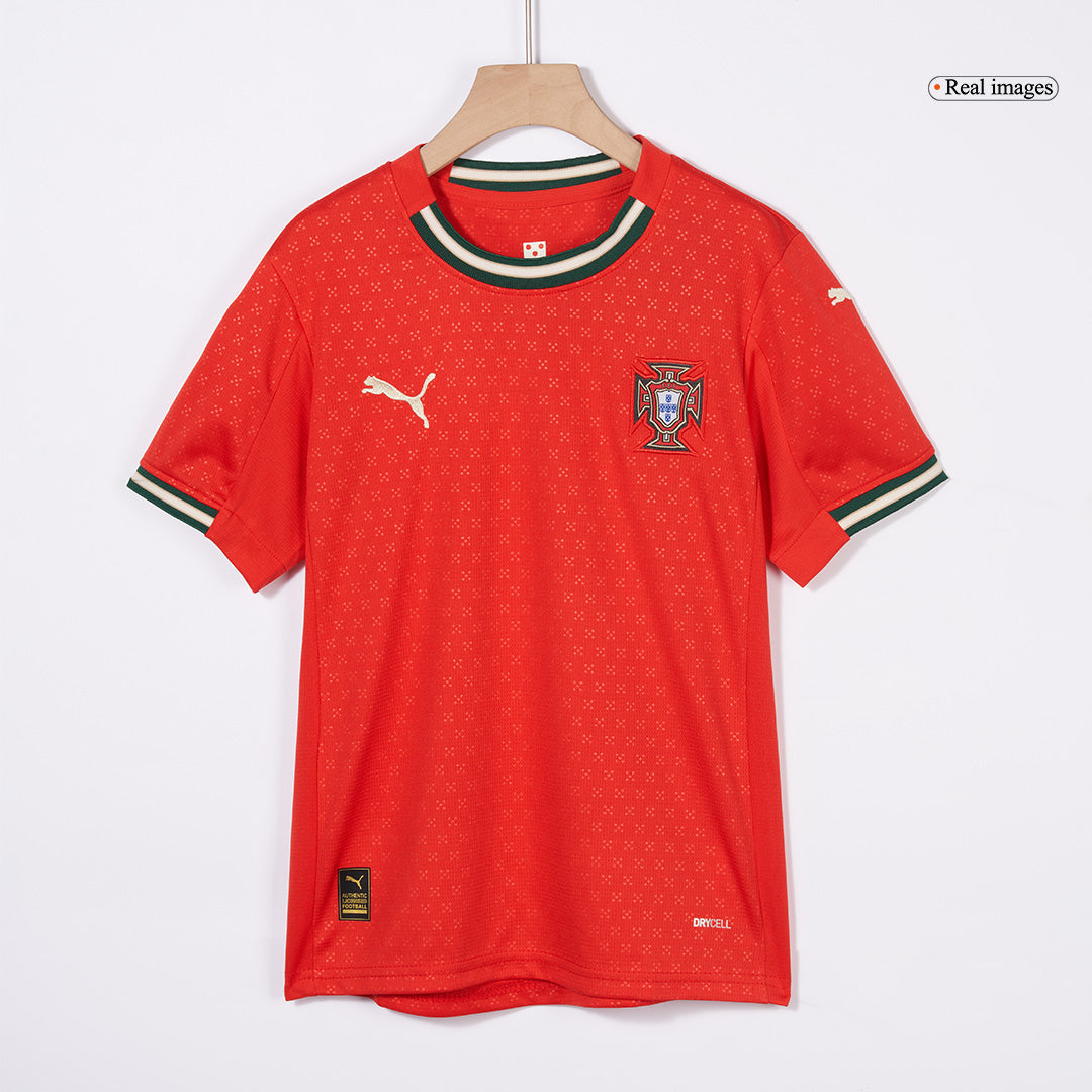 Kid's Portugal Home Football Shirt Kit(Jersey+Shorts) 2025 Red