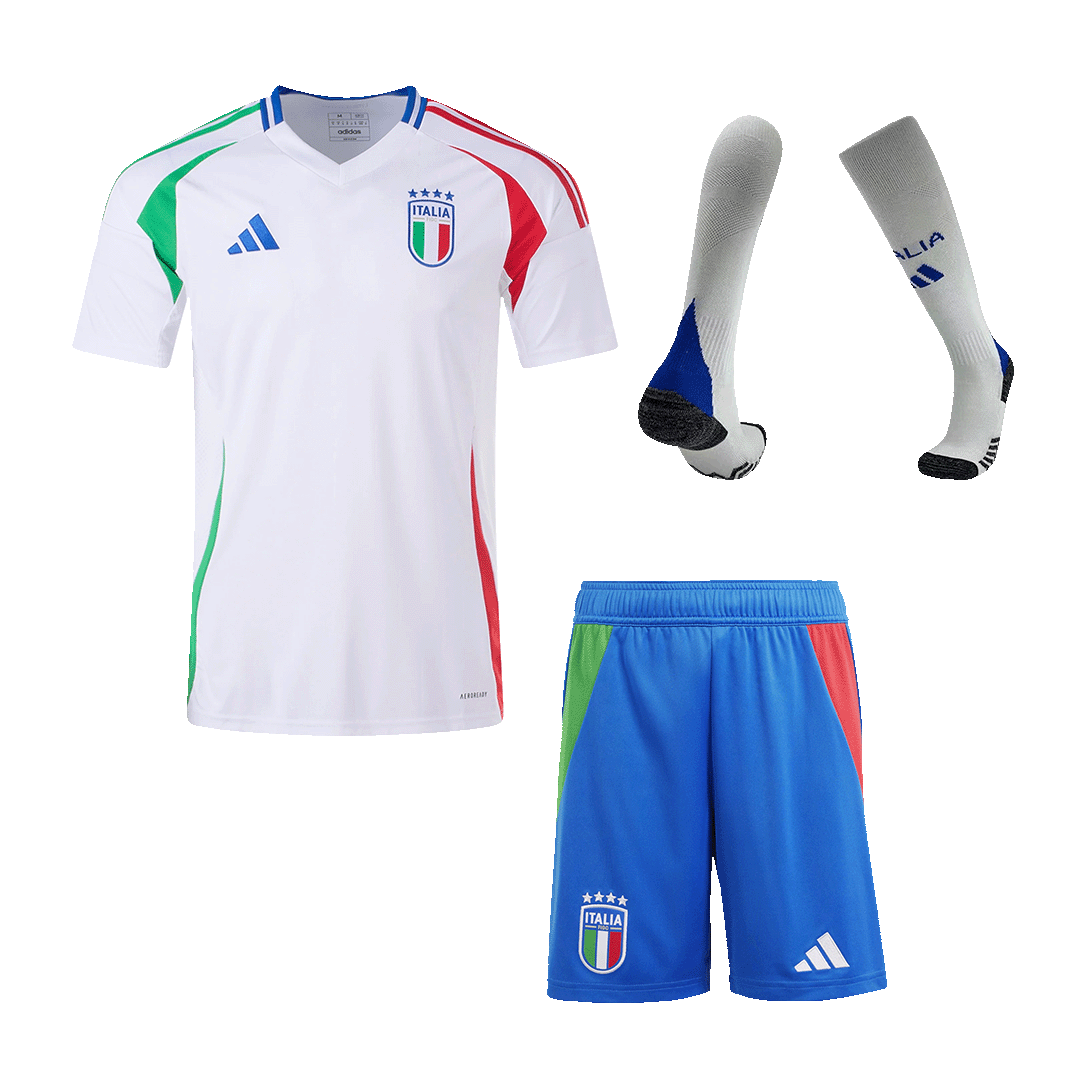 Italy Away Football Shirt Kit(Jersey+Shorts+Socks) Euro 2024