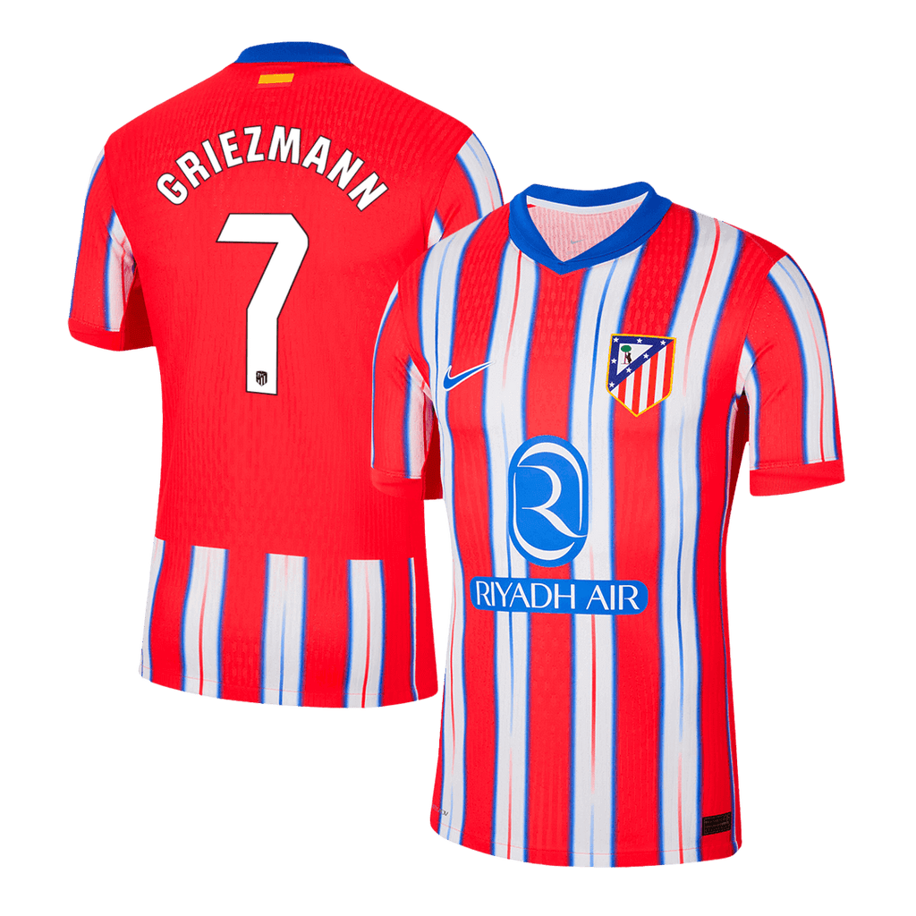 Player Version GRIEZMANN #7 Atletico Madrid Home Football Shirt 2024/25