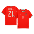 DIOGO J. #21 Portugal Home Football Shirt 2025 Red