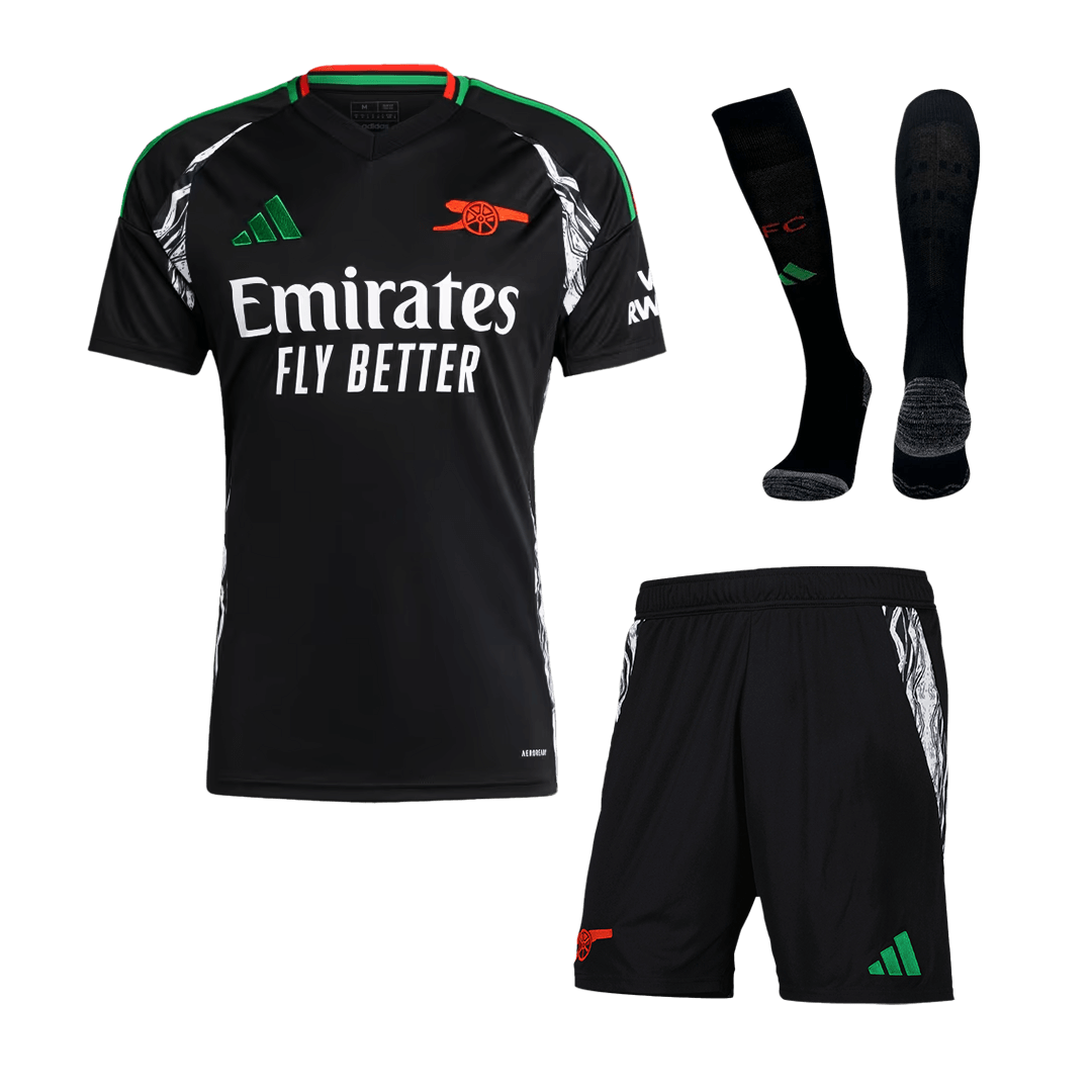 Arsenal Away Football Shirt Kit(Shirt+Shorts+Socks) 2024/25