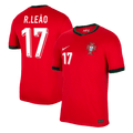 R.LEÃO  #17 Portugal Home Football Shirt Euro 2024