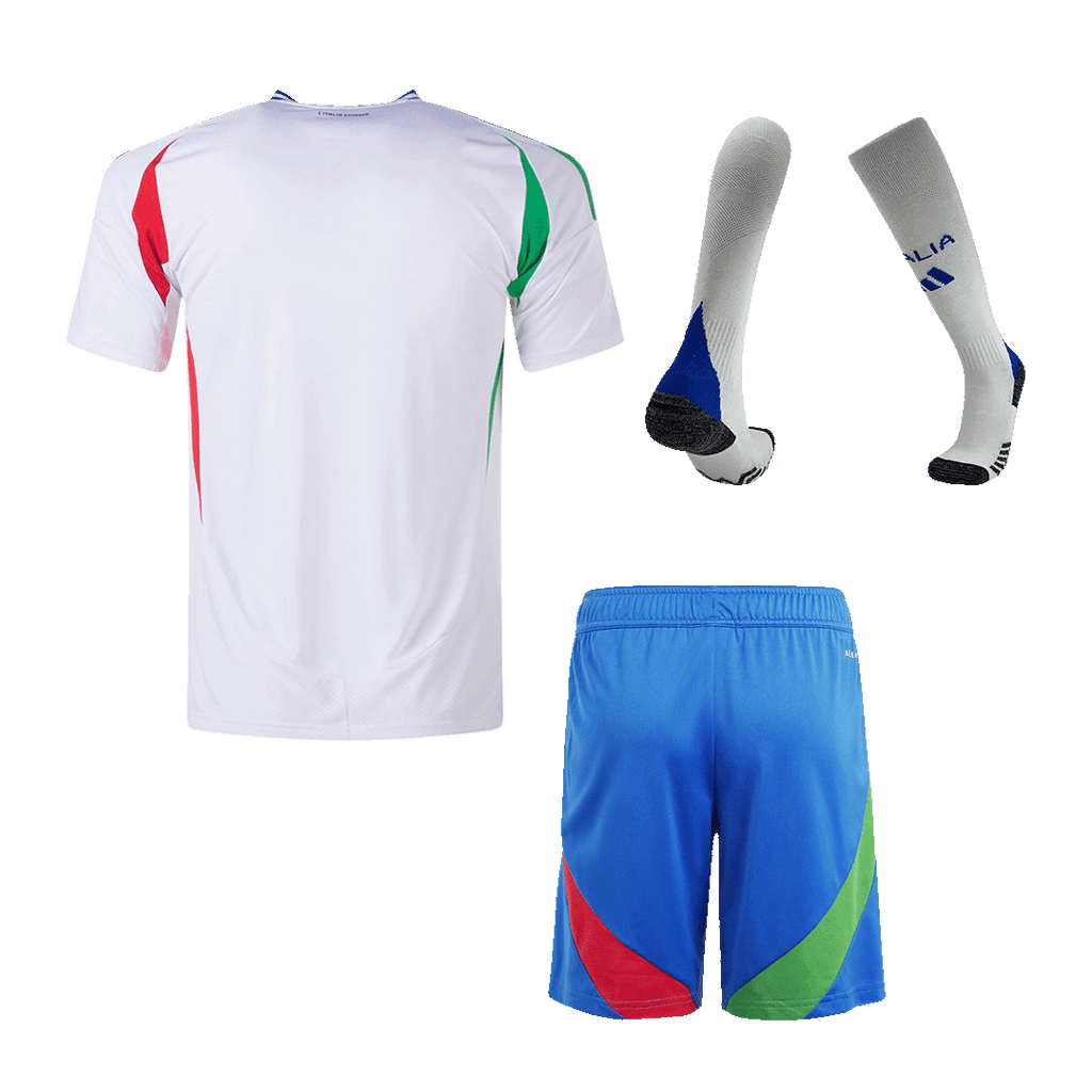 Italy Away Football Shirt Kit(Jersey+Shorts+Socks) Euro 2024