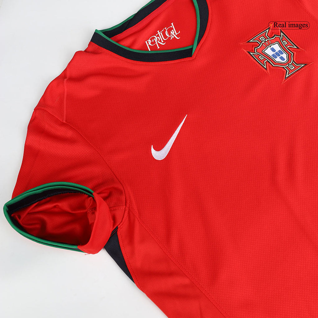 R.LEÃO  #17 Portugal Home Football Shirt Euro 2024