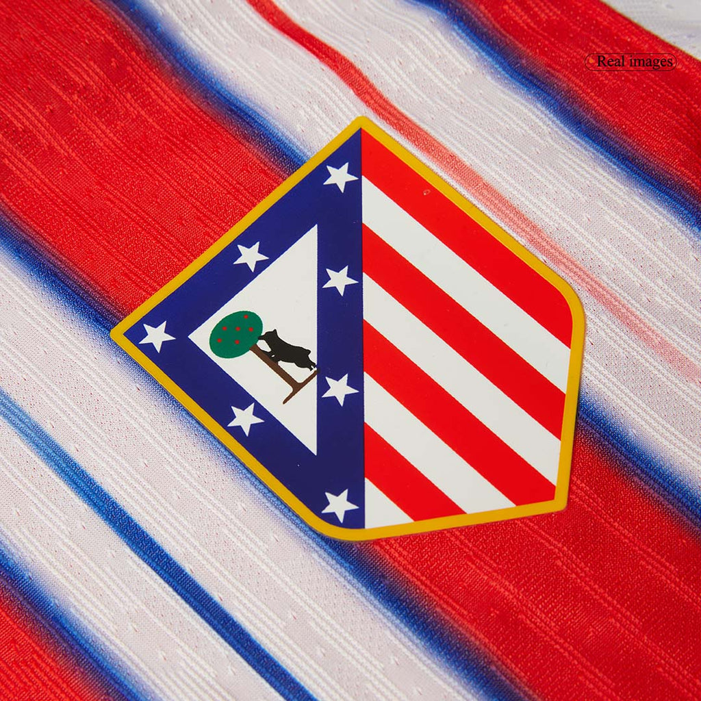 Player Version J.ALVAREZ #19 Atletico Madrid Home Football Shirt 2024/25