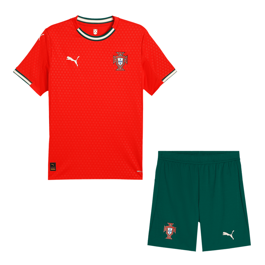 Portugal Home Football Shirt Kit(Jersey+Shorts) 2025