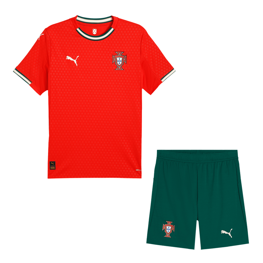 Portugal Home Football Shirt Kit(Jersey+Shorts) 2025