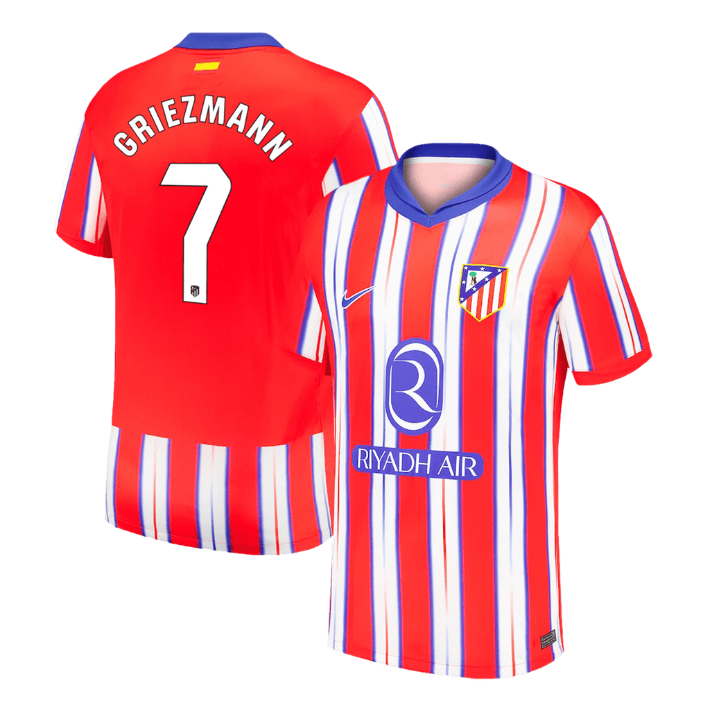 GRIEZMANN #7 Atletico Madrid Home Football Shirt 2024/25