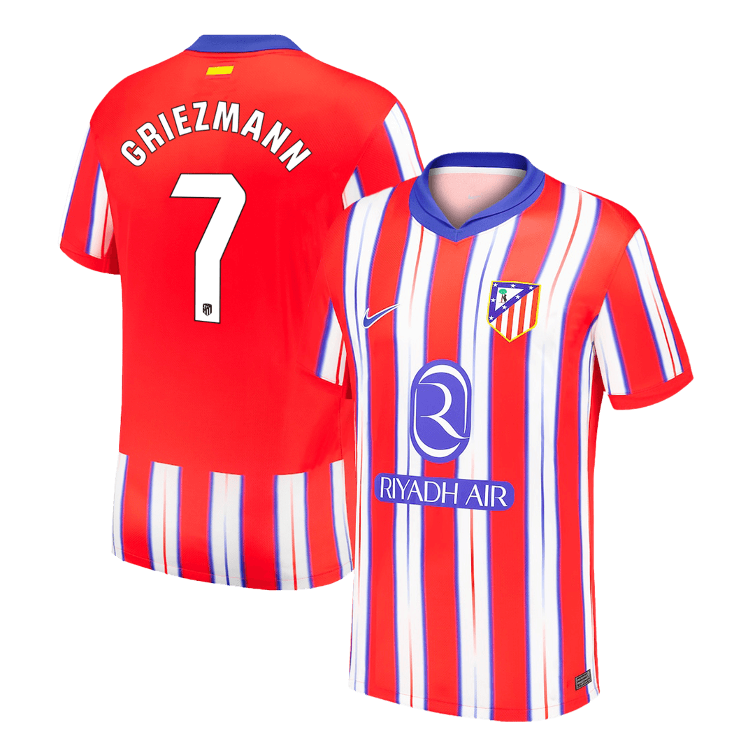 GRIEZMANN #7 Atletico Madrid Home Football Shirt 2024/25