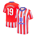 J.ALVAREZ #19 Atletico Madrid Home Football Shirt 2024/25