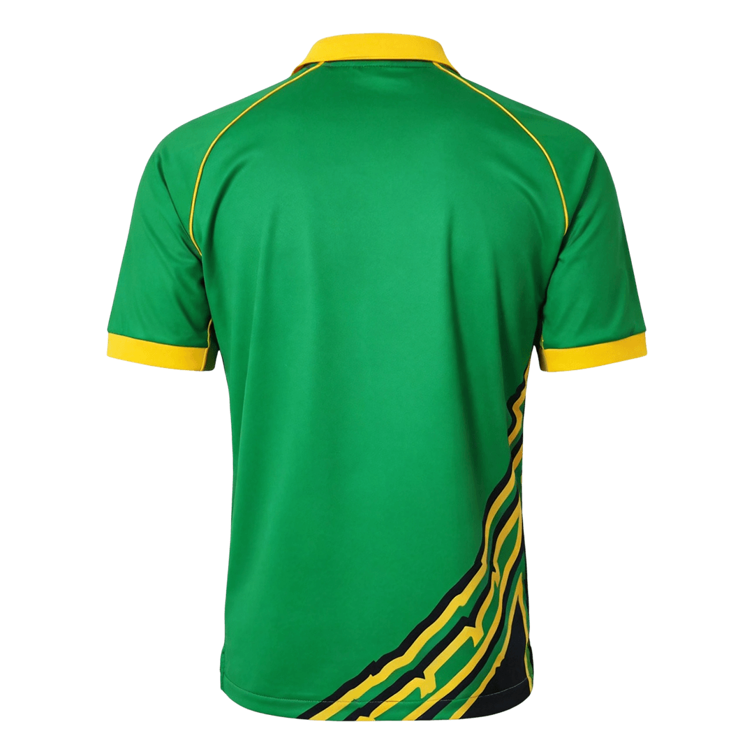 Men Retro Fan Version Jamaica Away Soccer Jersey 1998 Green