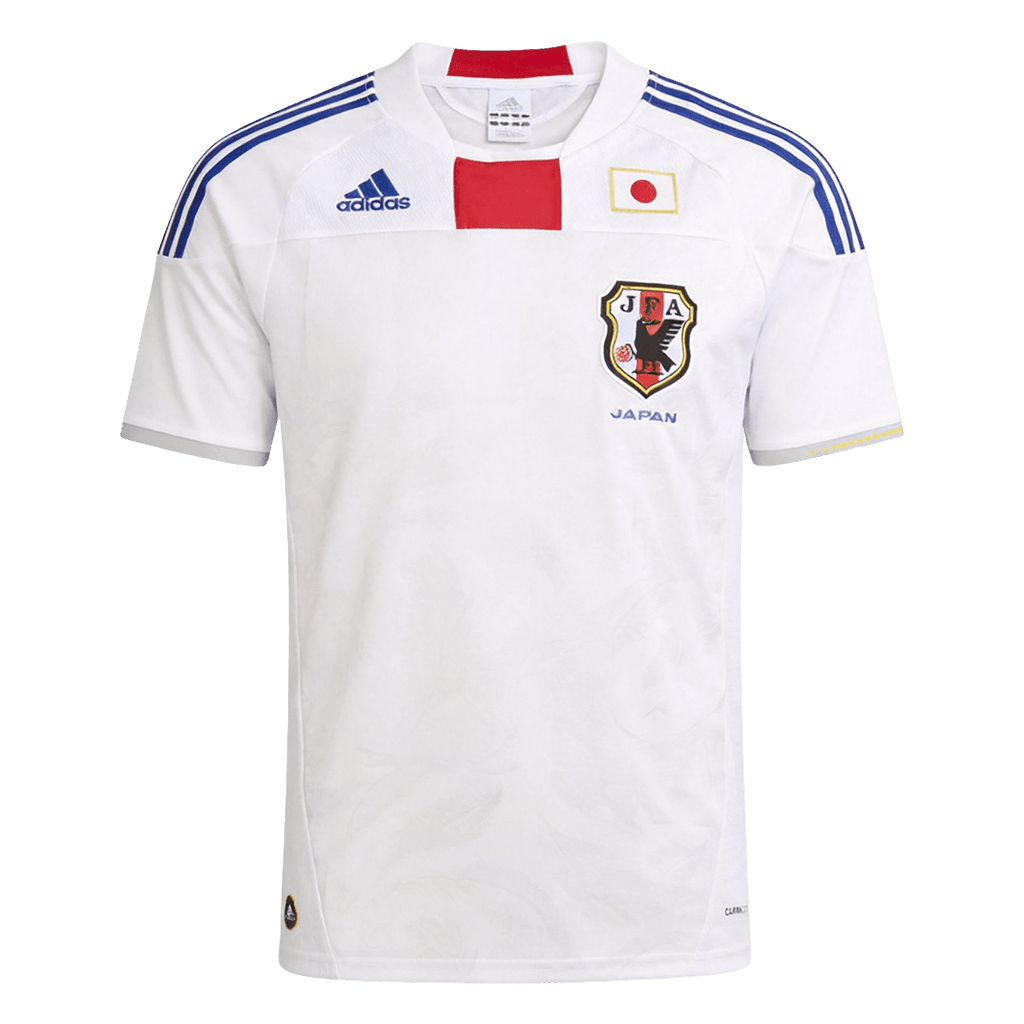 Men Retro Japan Away Soccer Jersey World Cup 2010 White