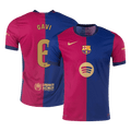 Player Version GAVI #6 Barcelona Home Football Shirt 2024/25 - Spotify Logo Without Text
