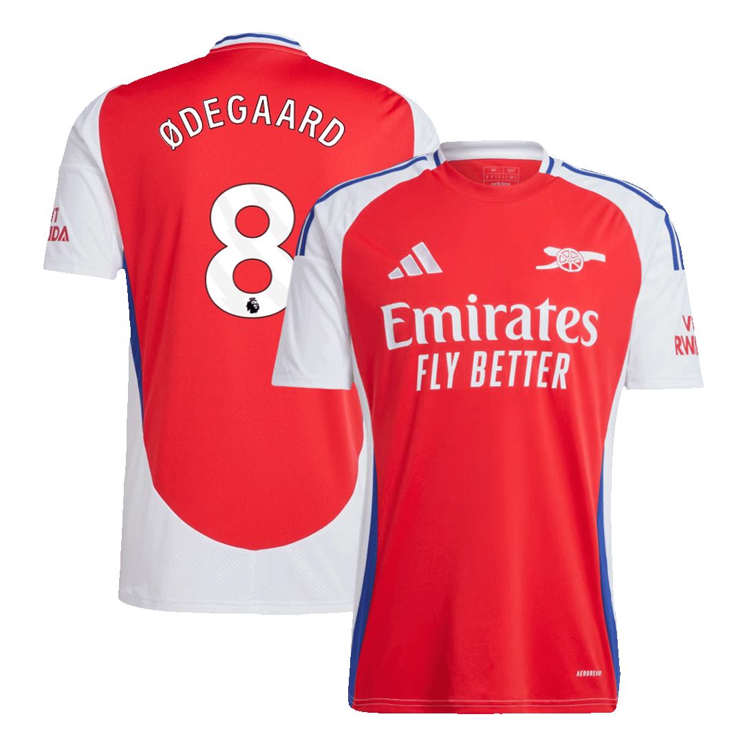ØDEGAARD #8 Arsenal Home Football Shirt