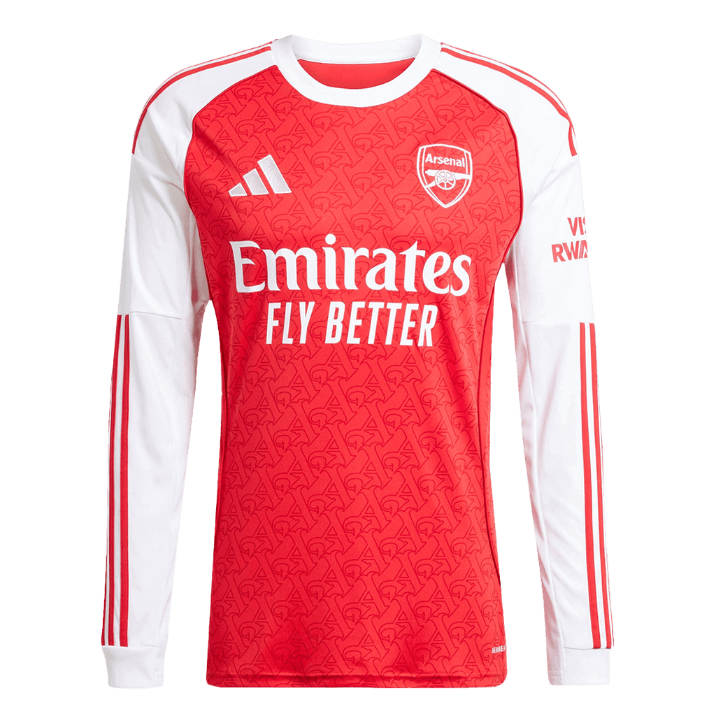 Arsenal Home Long Sleeve Football Shirt 2025/26 Red