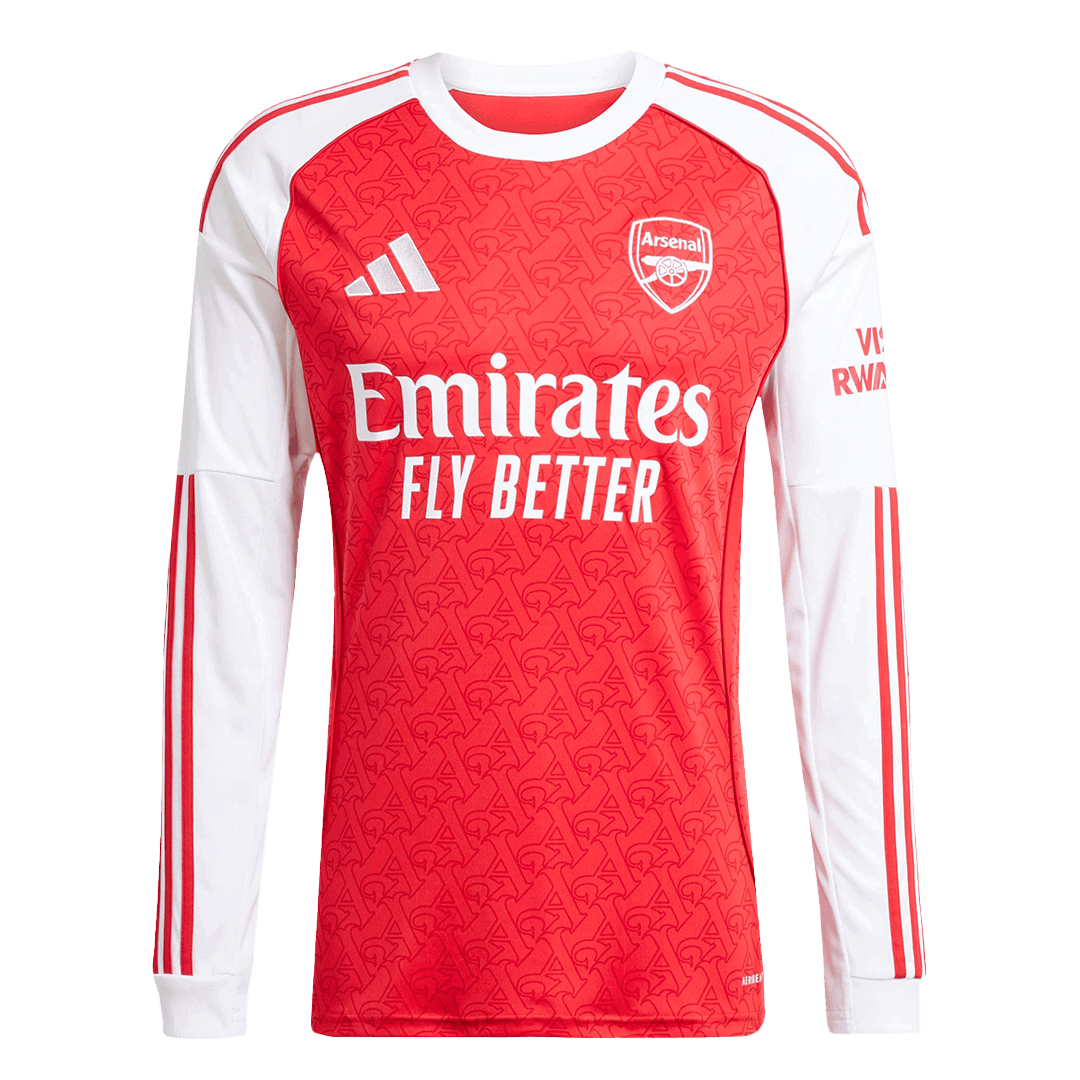 Arsenal Home Long Sleeve Football Shirt 2025/26 Red