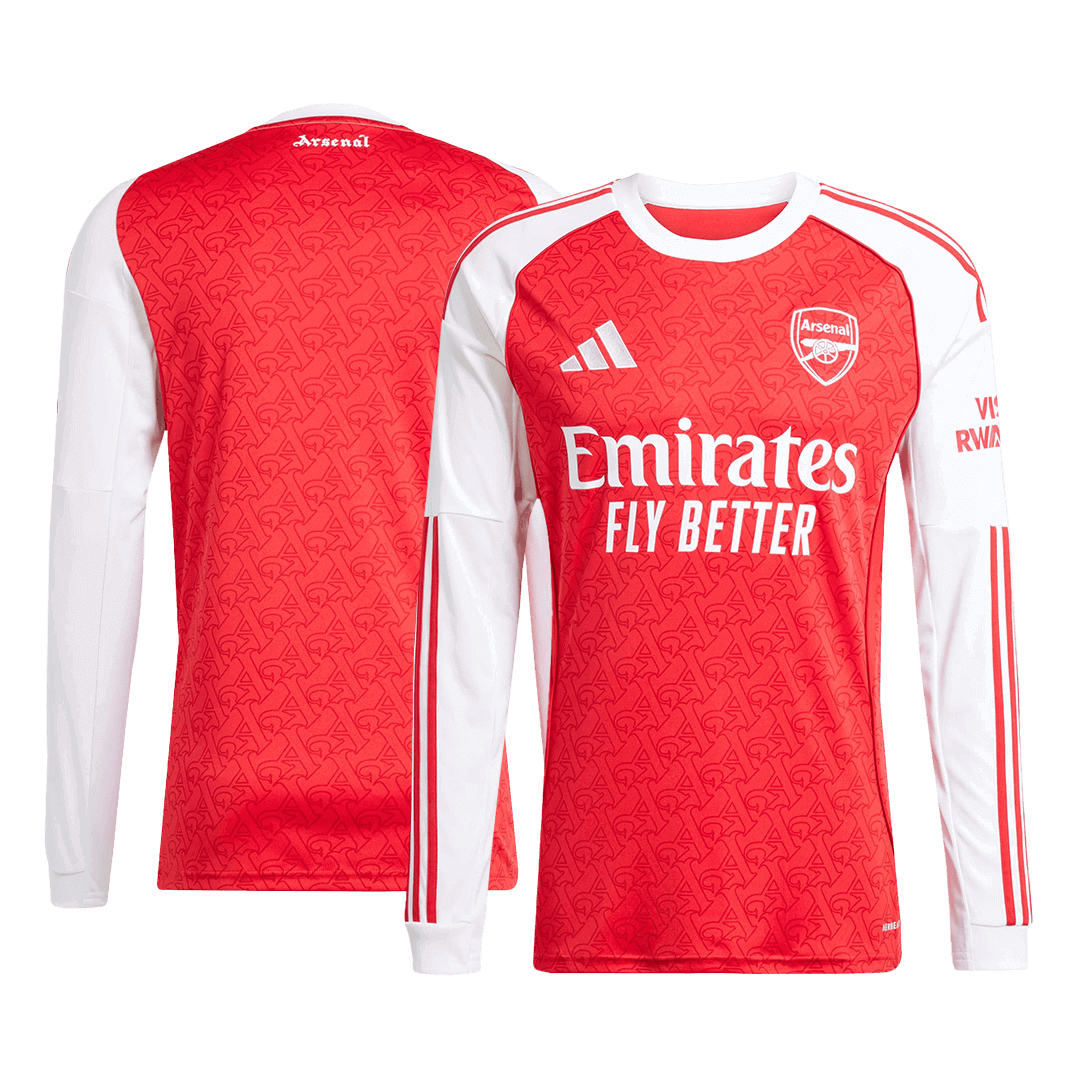 Arsenal Home Long Sleeve Football Shirt 2025/26 Red