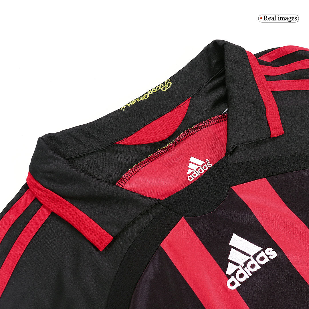 Retro 2006/07 AC Milan Home Long Sleeve Football Shirt