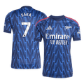 SAKA #7 Arsenal Away Football Shirt 2025/26 Blue