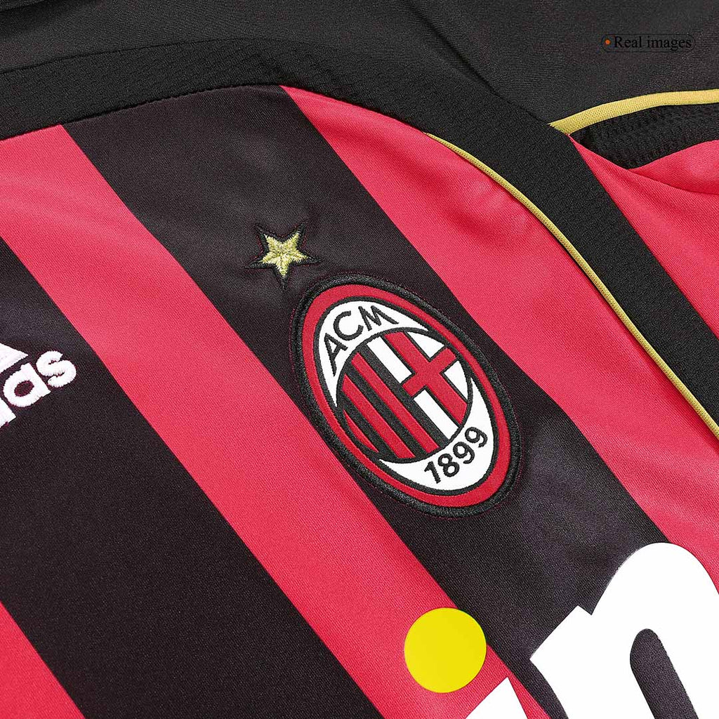 Retro 2006/07 AC Milan Home Long Sleeve Football Shirt
