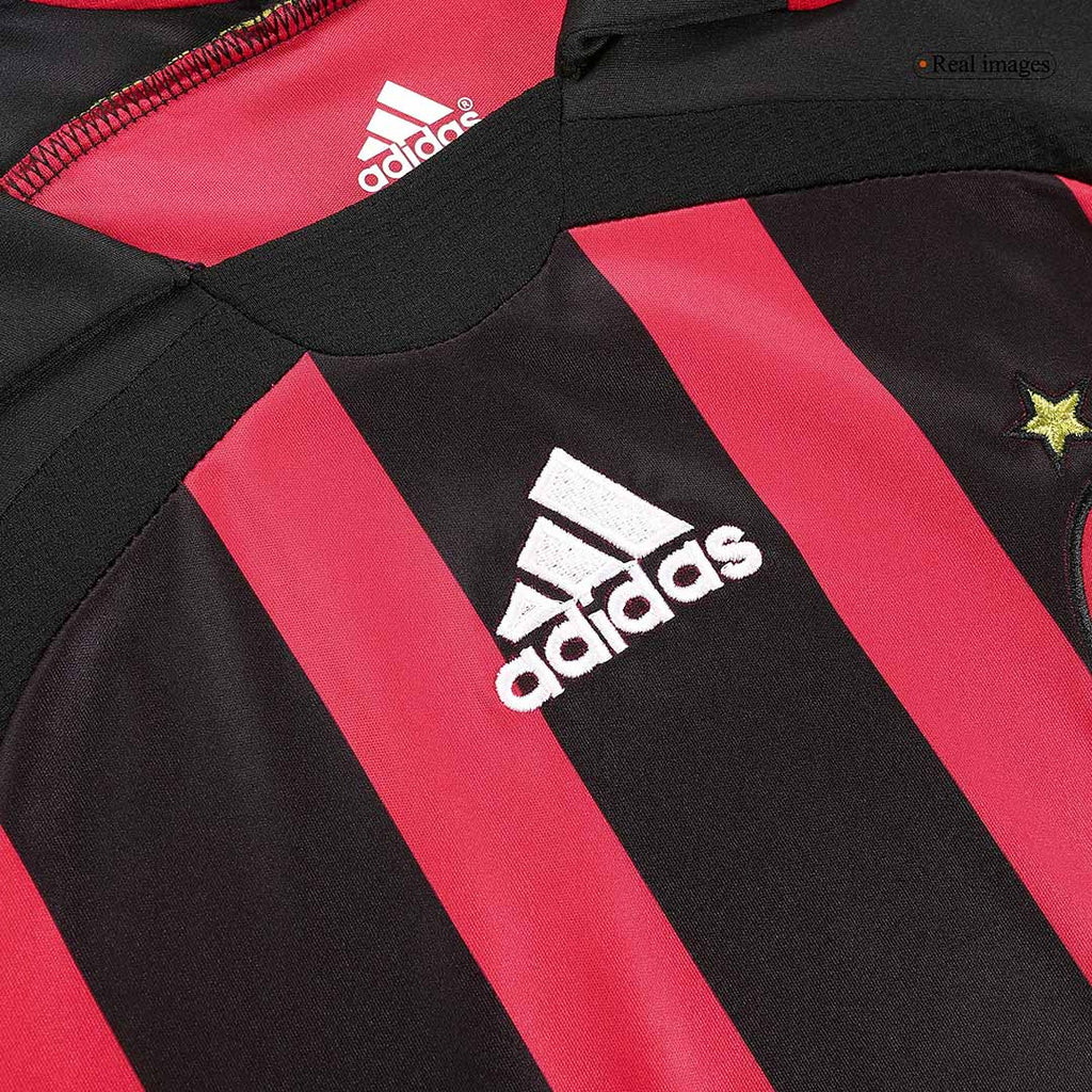 Retro 2006/07 AC Milan Home Long Sleeve Football Shirt
