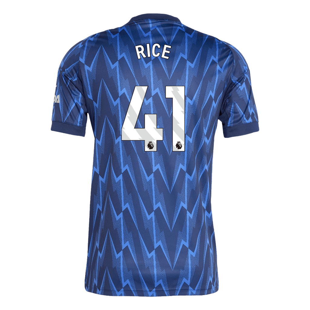 RICE #41 Arsenal Away Football Shirt 2025/26 Blue