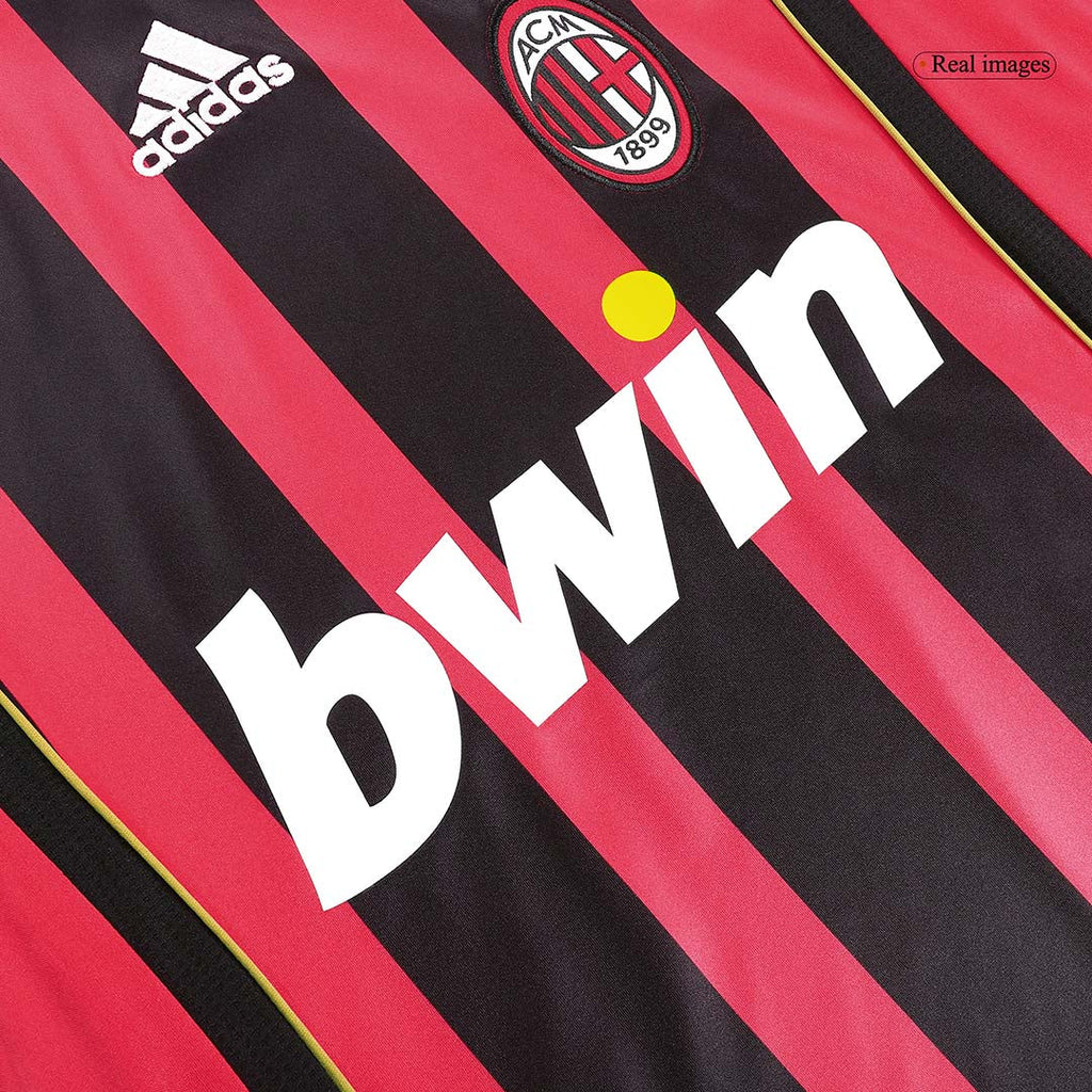 Retro 2006/07 AC Milan Home Long Sleeve Football Shirt
