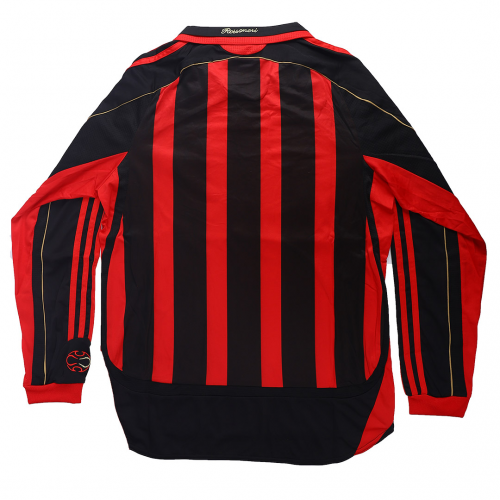 Retro 2006/07 AC Milan Home Long Sleeve Football Shirt