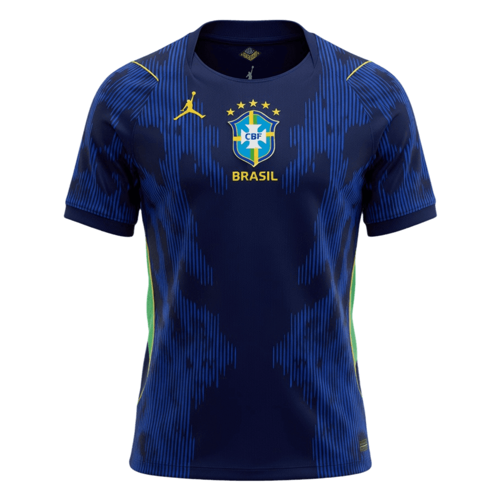 Brazil Away Soccer Jersey World Cup 2026 Navy