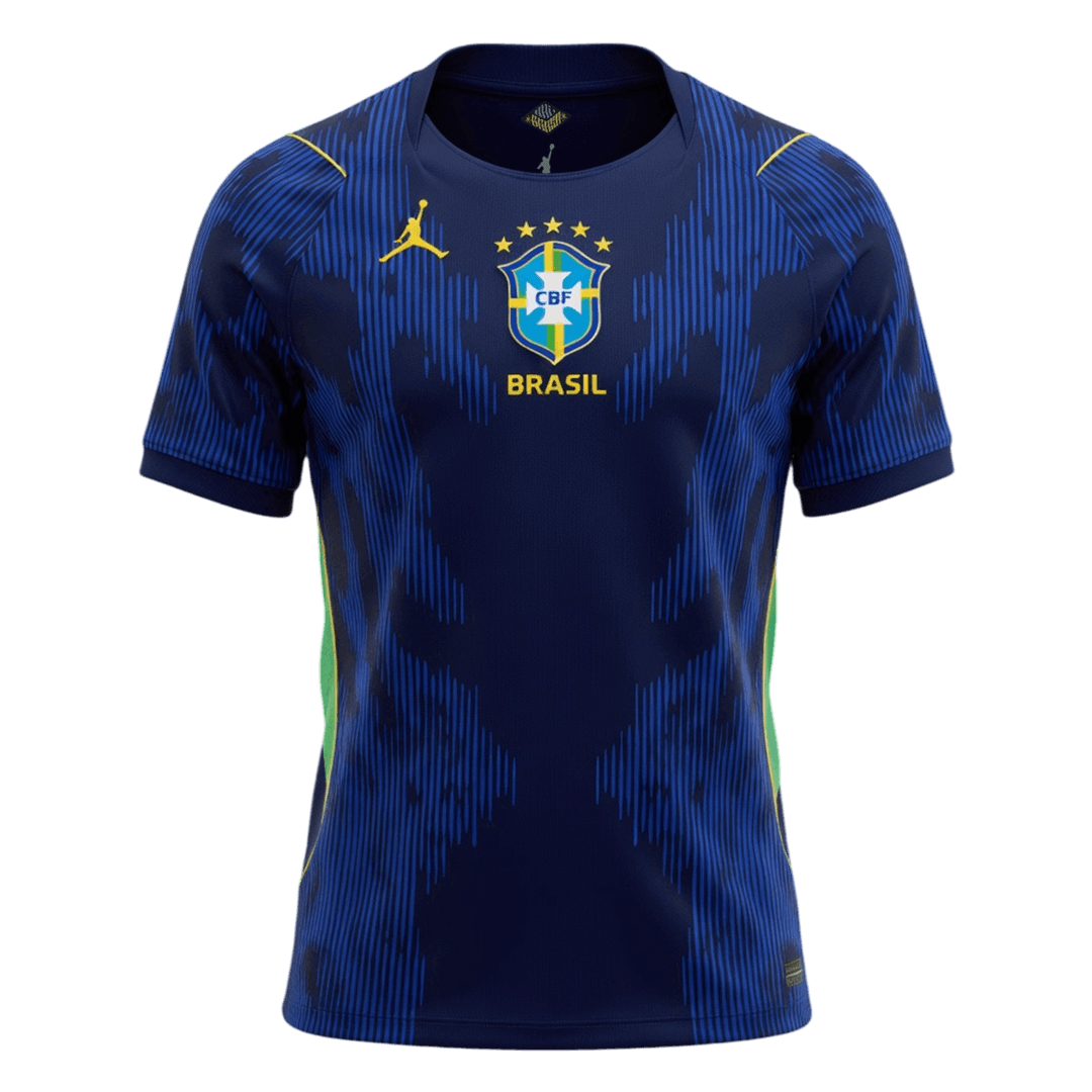 Brazil Away Soccer Jersey World Cup 2026 Navy