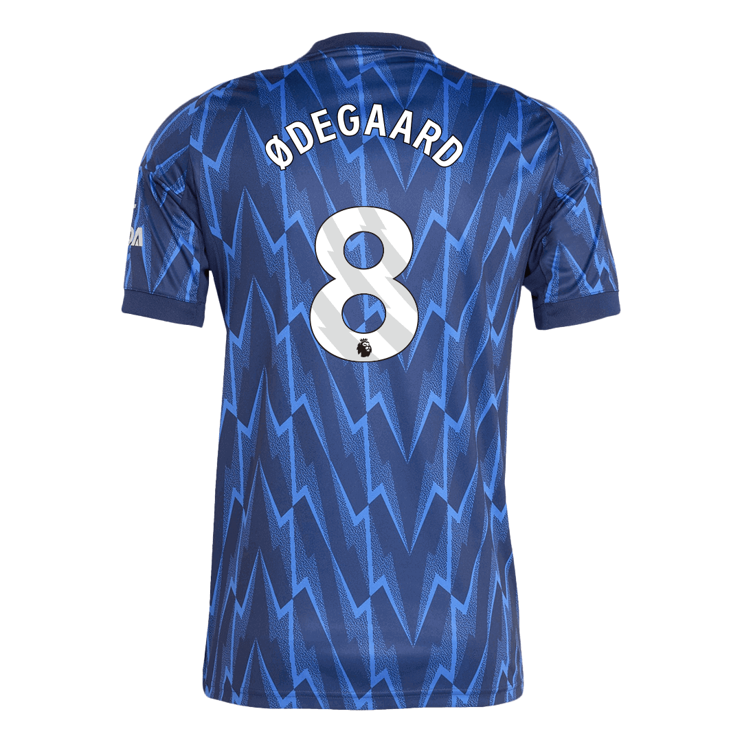 ØDEGAARD #8 Arsenal Away Football Shirt 2025/26 Blue