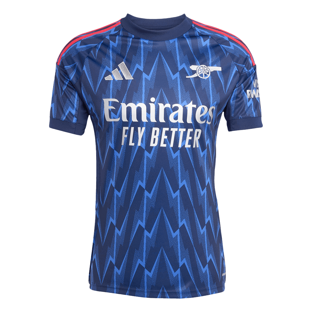 ØDEGAARD #8 Arsenal Away Football Shirt 2025/26 Blue
