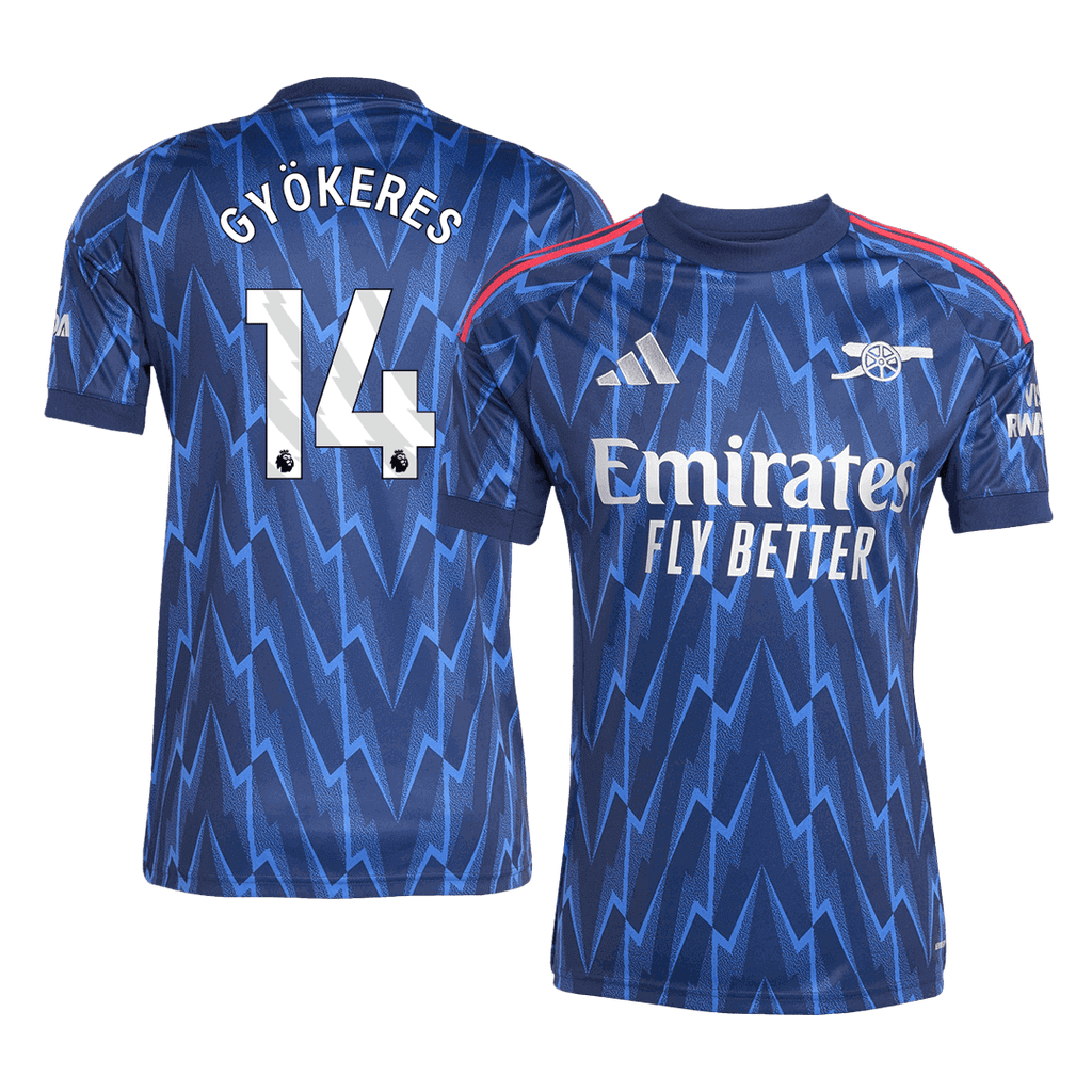 GYÖKERES #14 Arsenal Away Football Shirt 2025/26 Blue