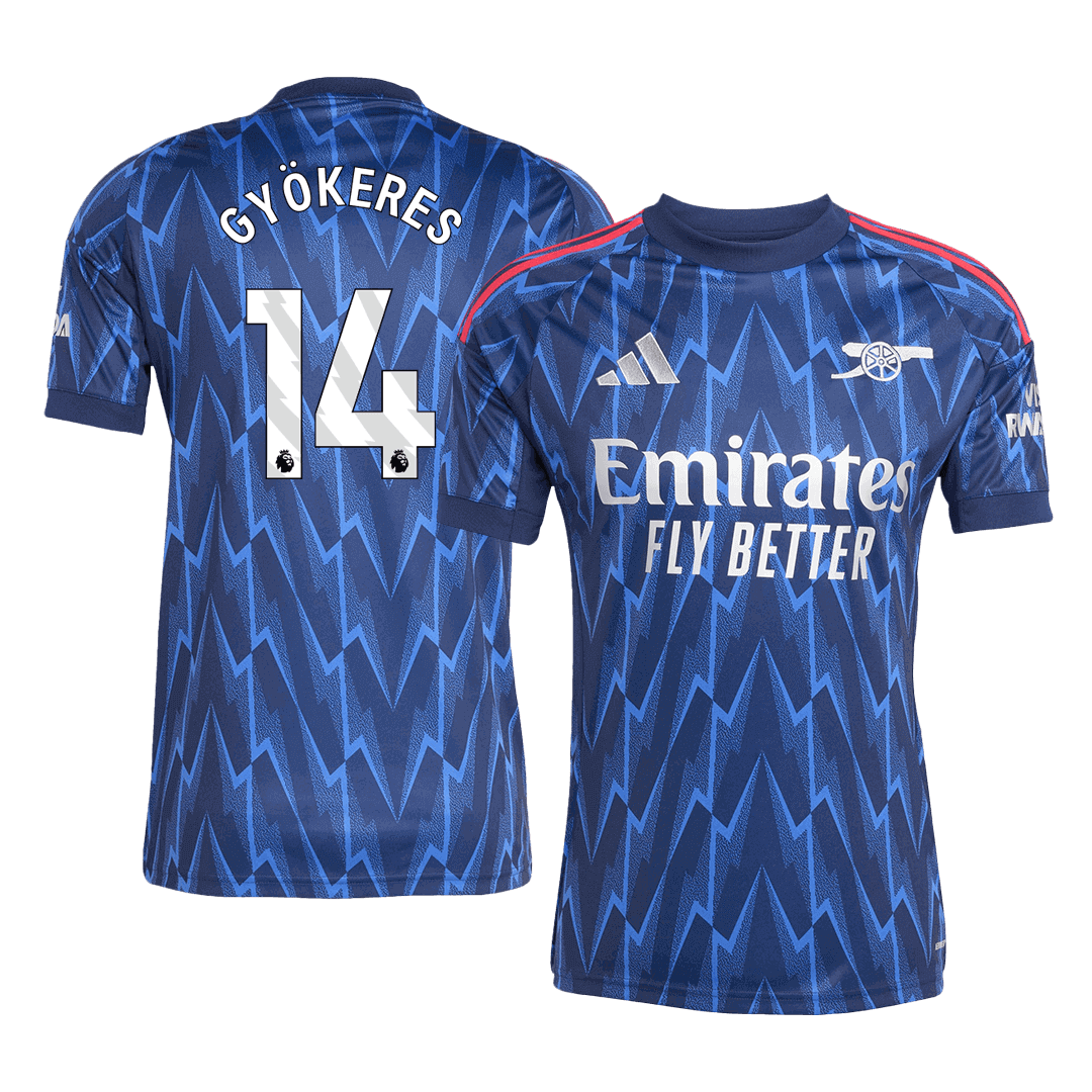 GYÖKERES #14 Arsenal Away Football Shirt 2025/26 Blue