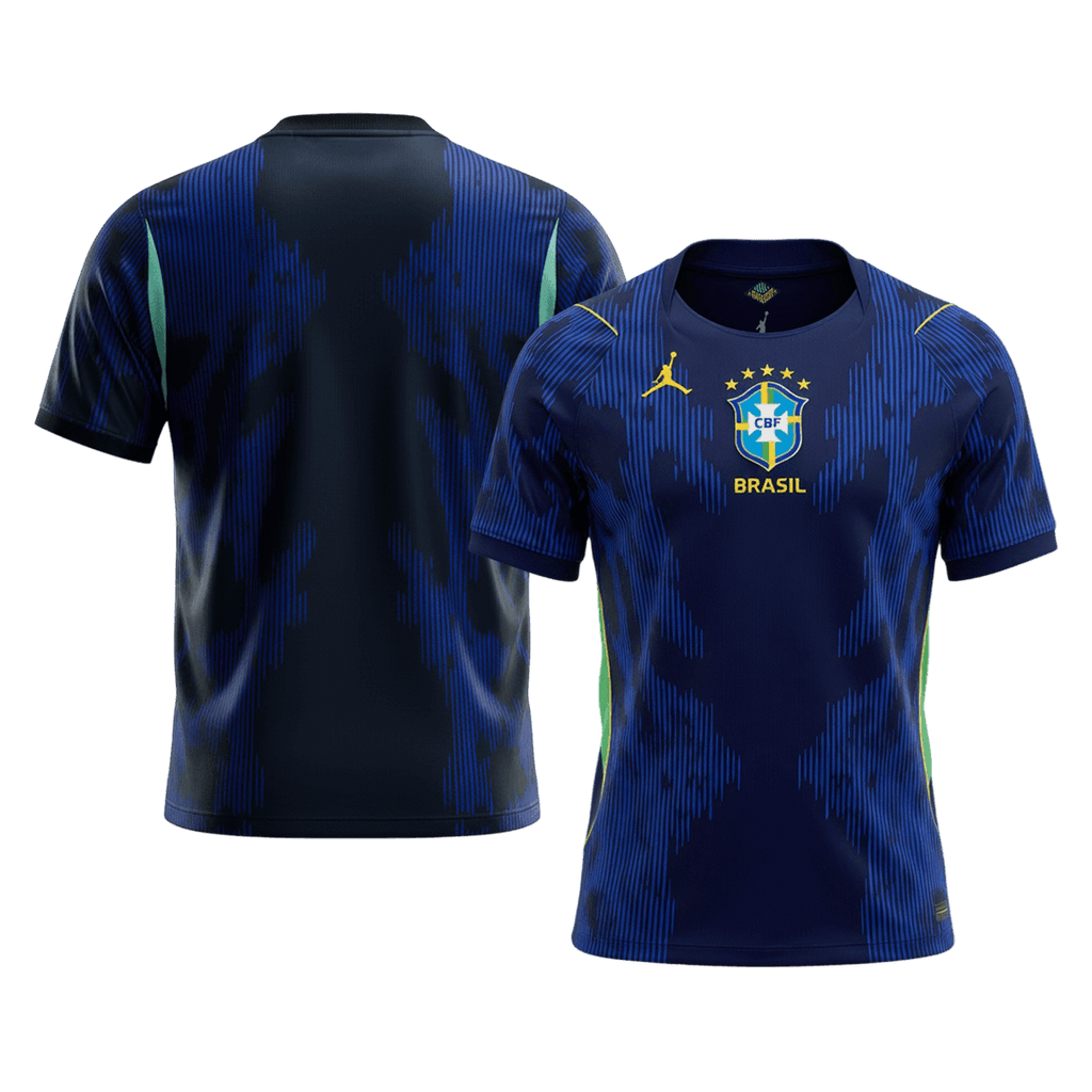 Brazil Away Soccer Jersey World Cup 2026 Navy