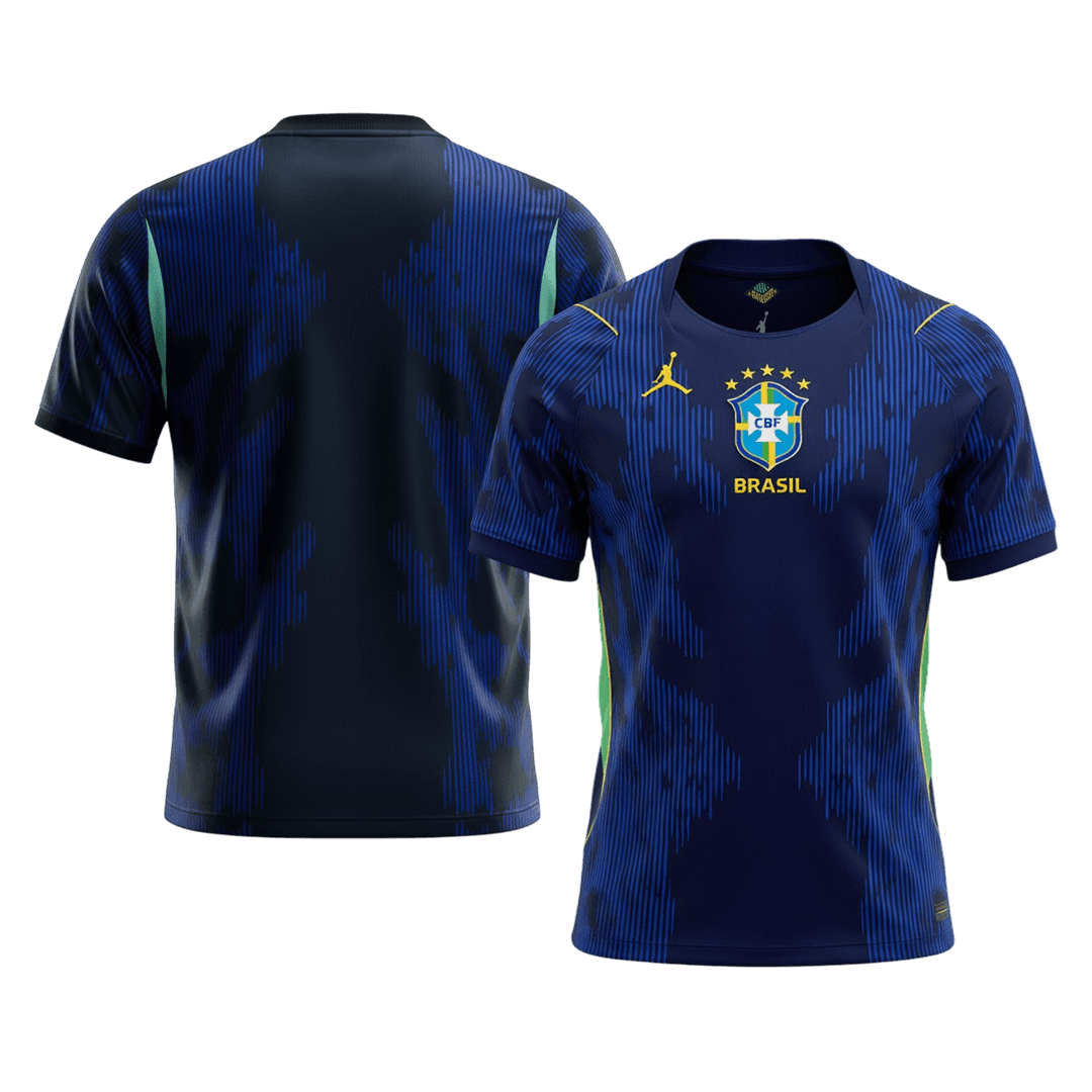 Brazil Away Soccer Jersey World Cup 2026 Navy