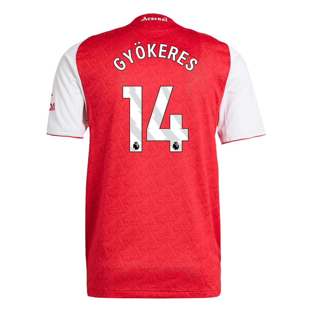 Player Version GYÖKERES #14 Arsenal Home Football Shirt 2025/26 Red