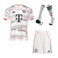 Bayern Munich Away Football Shirt Kit(Jersey+Shorts+Socks) 2025/26 White