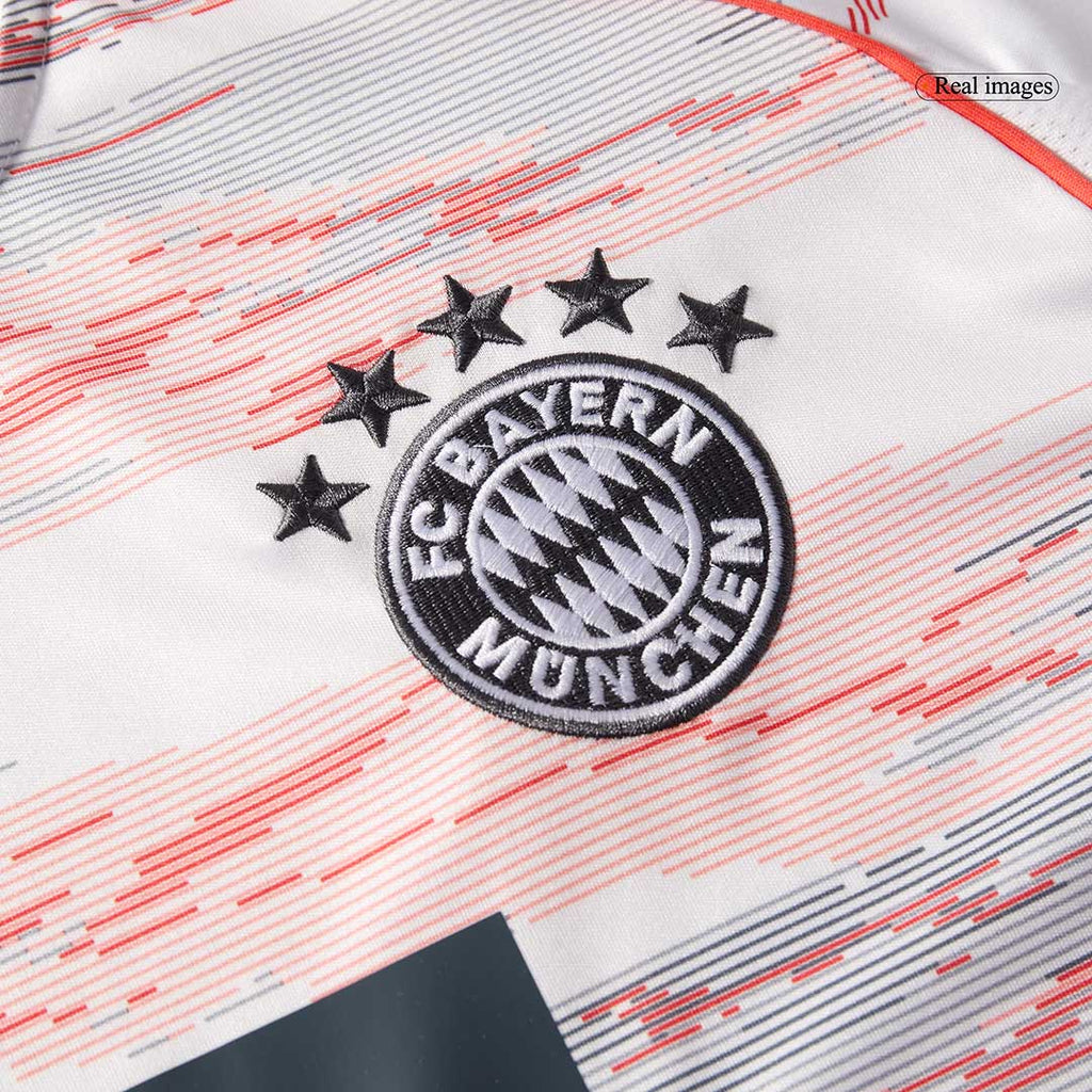 Bayern Munich Away Football Shirt Kit(Jersey+Shorts+Socks) 2025/26 White