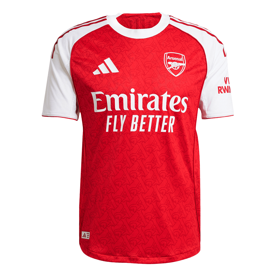 Player Version GYÖKERES #14 Arsenal Home Football Shirt 2025/26 Red