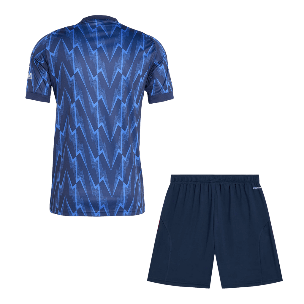 Arsenal Away Football Shirt Kit(Jersey+Shorts) 2025/26 Blue
