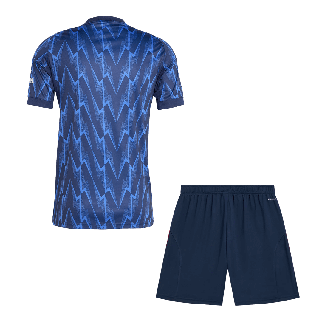 Arsenal Away Football Shirt Kit(Jersey+Shorts) 2025/26 Blue